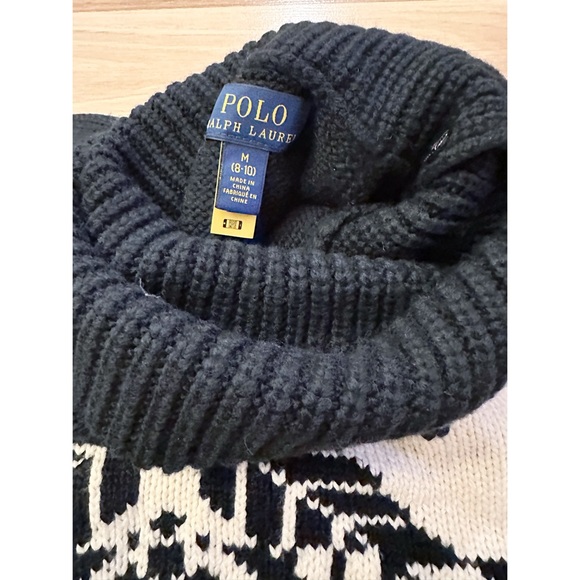 Polo Ralph Lauren ~ Girls' Snowflake Turtleneck Sweater - Big Kid - Picture 5 of 6